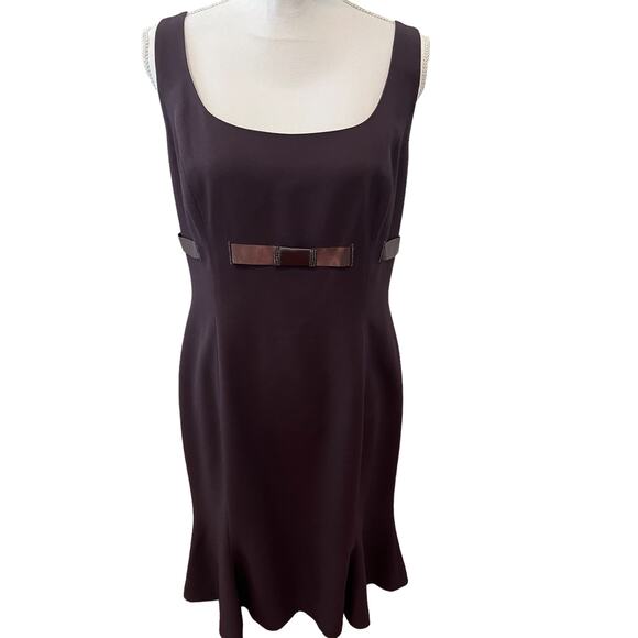 Daymor Couture Special Occasion Dress & Jacket Chocolate Brown 12 - Picture 1 of 9